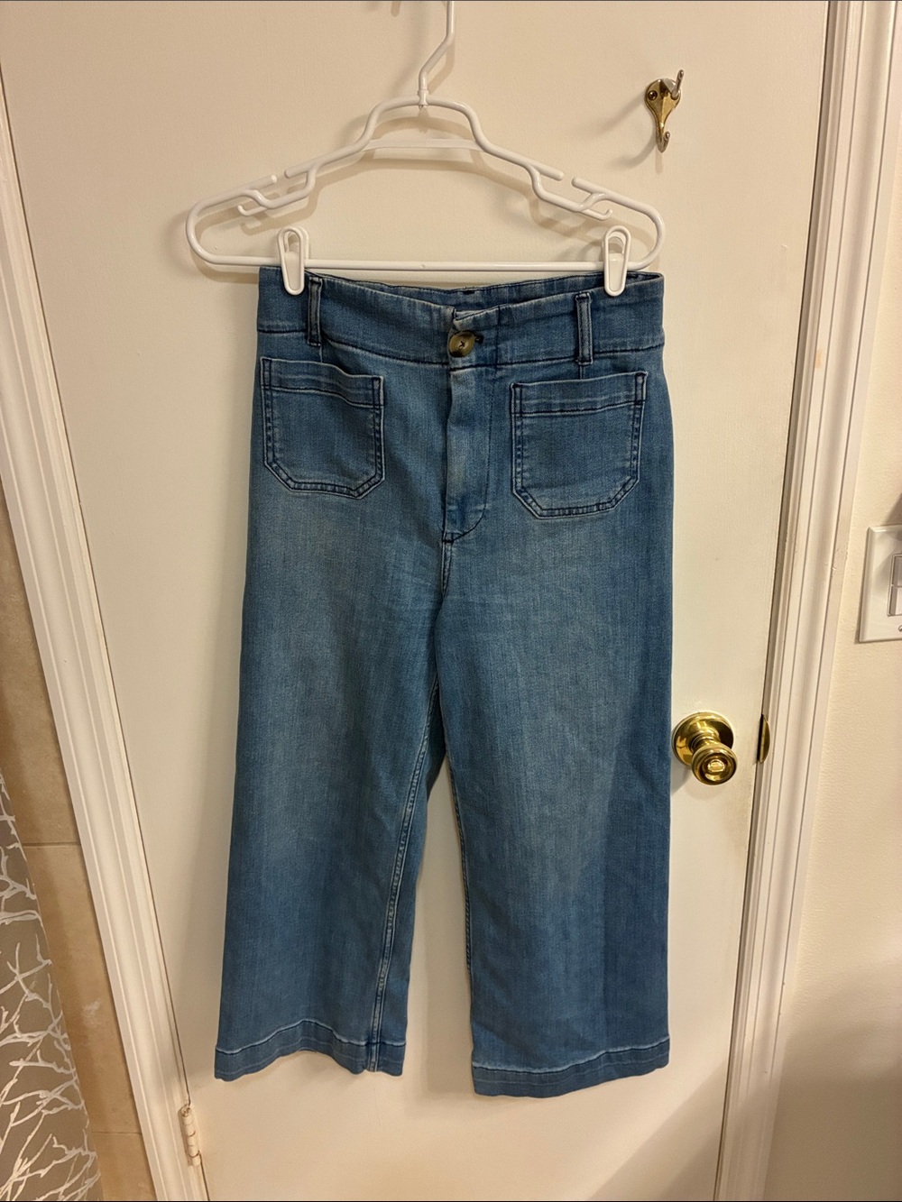 Pilcro and the Letterpress by Anthropologie Wide Leg Colette Jeans Sz 28